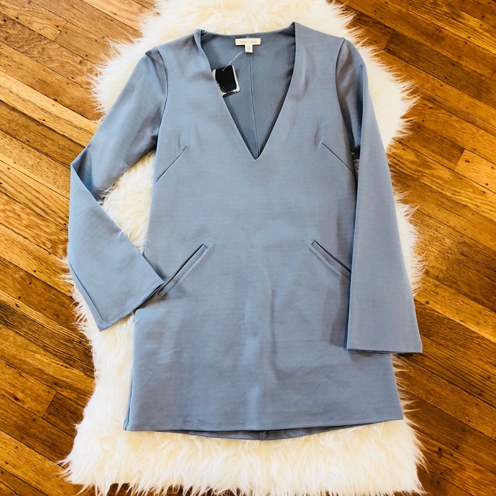 Silence and noise blue shift dress
